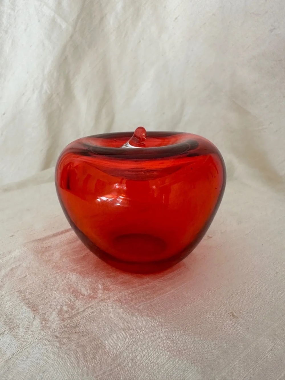 Midcentury Modern Apple Paperweight